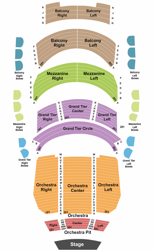 Belk Theatre Sound Of Music Seating Chart